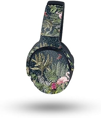 MightySkins Glossy Glitter Skin Compatible with Skullcandy Crusher ANC 2 - Tropical Kingdom | Protective, Durable High-Gloss Glitter Finish | Easy to Apply