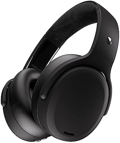 Skullcandy Crusher ANC 2 Over-Ear Noise Canceling Wireless Headphones with Sensory Bass, 50 Hr Battery, Skull-iQ, Alexa Enabled, Microphone, Works with Bluetooth Devices - Black (Renewed)