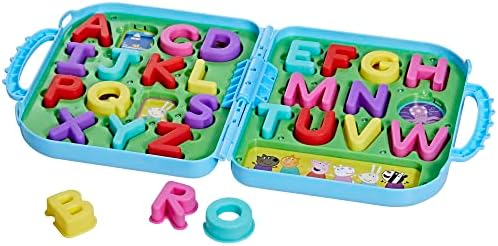 Peppa Pig Peppa’s Alphabet Case, ABC Learning Toys, Puzzle Preschool Games for Classroom, Back to School Gifts for Kids, Ages 3+