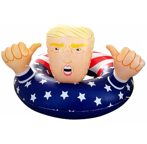 Donald Trump American Pool Float for Summer Pool Party - Fun Inflatable for Adults and Kids