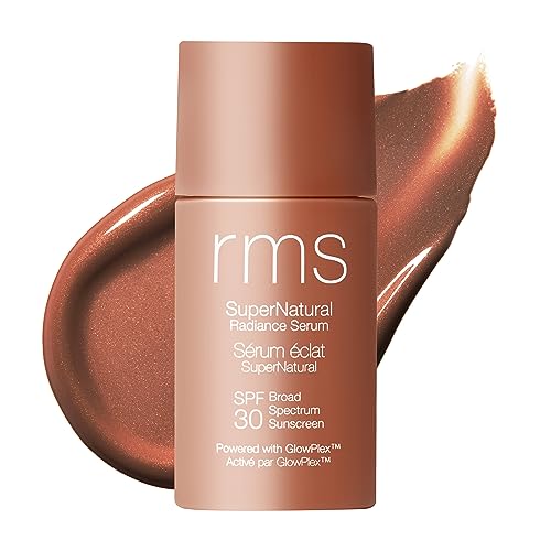 RMS Beauty SuperNatural Radiance Sunscreen SPF 30 - Tinted Sunscreen for Face, Tinted Mineral Sunscreen for Face Tinted SPF Skin Tint with SPF Makeup