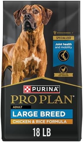 Purina Pro Plan High Protein, Digestive Health Large Breed Dog Food Dry, Chicken and Rice Formula - 18 lb. Bag