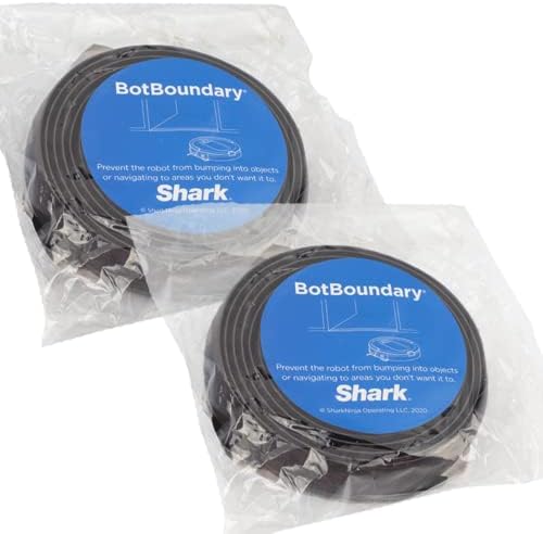 SHARK 8 Feet Roll 2 Pack (16 Total Feet) Magnetic Boundary Markers Strip Robotic Vacuum Cleaner Tape (RVBBK850)