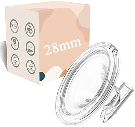 Flange 28mm Hands Free Milk Collection Cup Part Replacement, Breast Pump Accessories Silicone All-in-One Flange Inserts, Silicone Flange Milk Collector Cup BPA-Free Parts Replace(28mmx1)