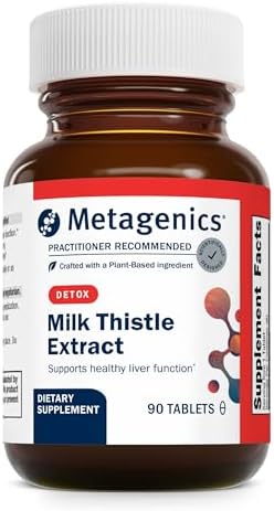 Metagenics Milk Thistle Extract - Liver Health Support* - Milk Thistle Seed Extract - Antioxidants Supplement* - Liver Maintenance* - Non-GMO, Gluten-Free & Vegetarian - 90 Tablets