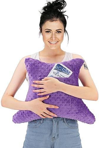 Hysterectomy Pillow with Pocket, Hysterectomy Recovery Abdominal Pillow, Post Surgery Pillow for Abdomen, C-Section Recovery Pillow, Mastectomy, Tummy Tuck, Hernia, Abdominal Surgery Must Haves