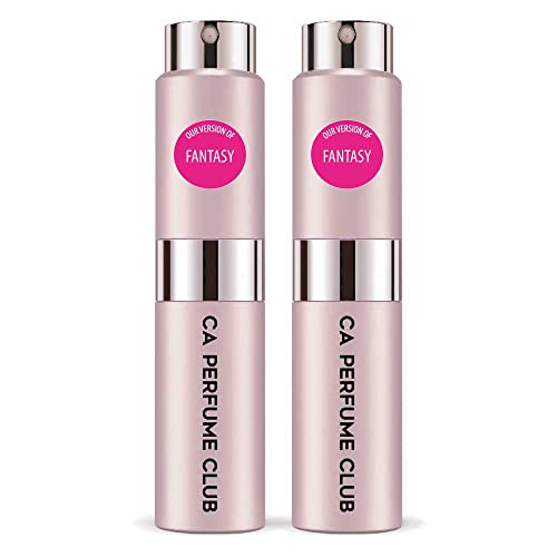 CA Perfume Impression of Britney S. Fantasy For Women Replica Version Fragrance Dupes Concentrated Long Lasting Eau de Parfum Spray Refillable Atomizer Bottle 0.27 Fl Oz-X2