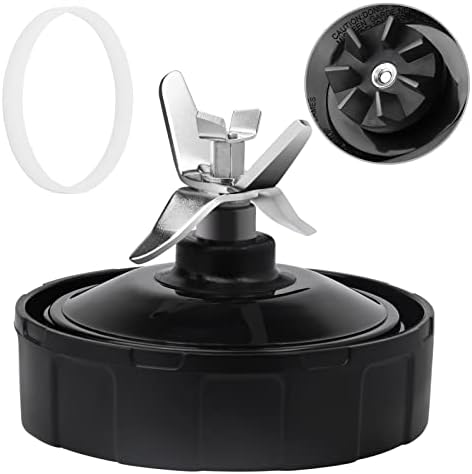 Ninja Blender Replacement Parts – Premium Grade 7 Fins Ninja Blender Blade for Ninja Blender Cups – Stainless Steel High Speed New Bearing – Leakproof Sealing Ring