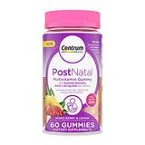 Centrum Postnatal Multivitamin Gummies with Biotin and DHA – 60 Count, Mixed Berry & Lemon Flavors, Supports Daily Wellness