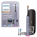 Philips Sonicare DiamondClean Smart 9500 Electric Toothbrush, Sonic Toothbrush with App, Pressure Sensor, Brush Head Detection, 5 Brushing Modes and 3 Intensity Levels, Grey, Model HX9923/41