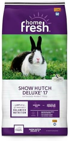 Blue Seal Fresh Show Hutch Deluxe 17 Rabbit Food - Resealable Packaging to Hold in Freshness, Promotes a Healthy Digestive System and Proper Intake - 20 LB Bag