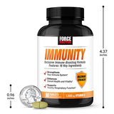 Force Factor Immunity, Immune Support Booster with Elderberry and 1000mg of Vitamin C, Plus Vitamin D, Zinc, Probiotics, Antioxidants, and Echinacea for Immune Health Defense, 90 Count (Pack of 3)