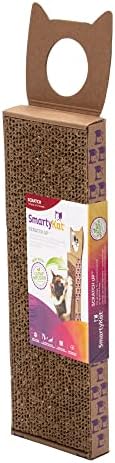 SmartyKat Scratch Up Corrugated Hanging Cat Scratcher, Catnip Infusion Technology - Brown, Single Wide
