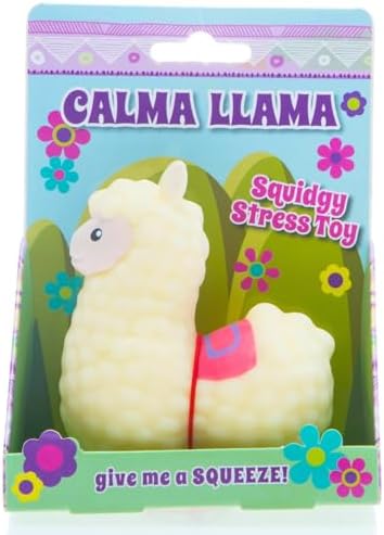 Boxer Gifts Calma Llama Stress Relief Toy | Unique Stress Balls for Adults & Teenagers - Animal Squishy Fidget Toys for Anxiety - Cool Desk Accessories | Cute Stocking Stuffer Llama Gifts