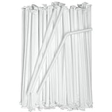 Comfy Package [Case of 9,120] Individually Wrapped Straws, Disposable Plastic Flexible Drinking Straws - BPA Free - White