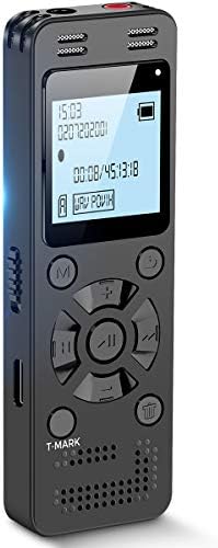 128GB Digital Voice Recorder for Lectures Meetings - EVIDA 9296 Hours Voice Activated Recording Device Audio Recorder with Playback,Password