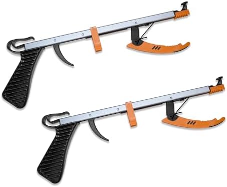Compact Reacher Grabber, 15 Inches Long, Set of 2