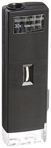 United Scientific MCR30X Pocket Illuminated Microscope, 30x Magnification