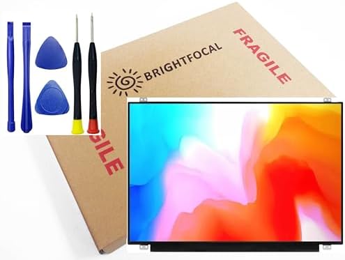 BRIGHTFOCAL New Screen Replacement for NT140WHM-T01 (T01 ONLY, not Work for Other Model) Touch + Digitizer WXGA HD Slim Touchscreen LED LCD Screen with Tool