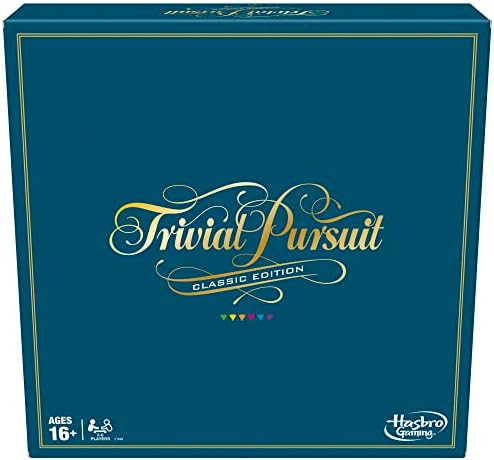 Trivial Pursuit Classic Edition Board Game for Adults and Teens Ages 16 and Up, Trivia Game for 2-6 Players