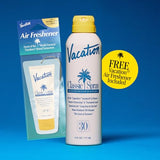 Vacation Classic Spray Sunscreen SPF 30 + Air Freshener Bundle, Broad Spectrum Sunscreen Spray, Vegan Sunblock Spray, Body Spray with SPF, Spray Sunscreen SPF 30, 6 fl. Oz.