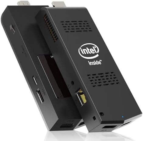 AKLWY Mini PC Stick 8GB RAM 256GB SSD with Celeron J4125 & Windows 11 Pro, Intel Compute Stick Support HDMI 4K 60Hz, Dual Band WiFi 2.4G/5G, BT 4.2,Gigabit Ethernet, Auto-On After Power Failure