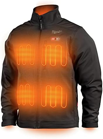 Milwaukee 204B-212X M12 TOUGHSHELL Lithium-Ion Cordless Heated Jacket (3 Ah) - 2XL - Black