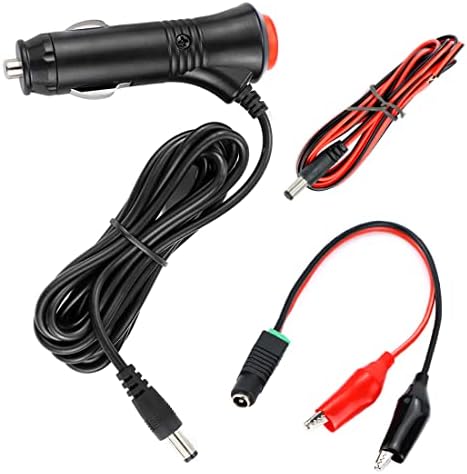 Cigarette Lighter for Car Backup Camera, Monitor, DVR, DVD, Bluetooth Speaker, GPS, Laptop, GreenYi 12V DC Cig. Lighter Charger Cord with Test Cable, DC Plug Adapter and DC Power Extension Cable