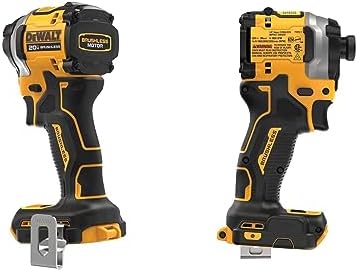 DEWALT ATOMIC 20V MAX* 1/4 in. Brushless Cordless 3-Speed Impact Driver one-pack Bare Tool (1pack ATOMIC 20V MAX Brushless 1/4 in. 3Speed Drive)