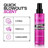 Redken Quick Blowout Heat Protection Spray | Blow Dry Primer Reduces Styling Time | Smooths & Adds Shine | Lightweight Blowdry Spray | For All Hair Types | 4.2 fl. oz.