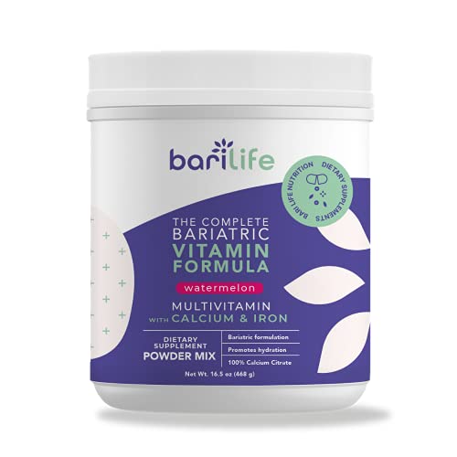 Bari Life Complete Bariatric Multivitamin Powder w/Calcium Citrate and Iron (Watermelon, 60)