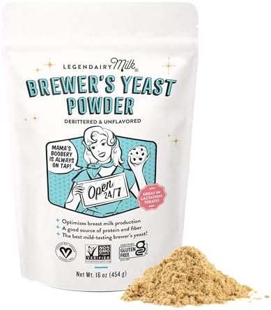 Legendairy Milk Brewer's Yeast Powder for Lactation Cookies (16oz) - Increase Breast Milk Supply - Debittered, Unflavored, Non-GMO & Gluten Free Lactation Supplement for Breastfeeding Support