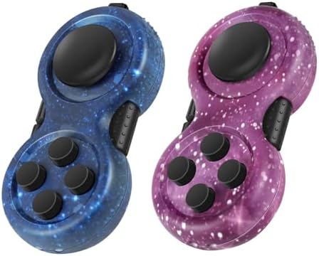 WTYCD Original Fidget Toy Game, Rubberized Classical Controller Fidget Concentration Toy with 8-Fidget Functions and Lanyard - Excellent for Relieving Stress and Anxiety