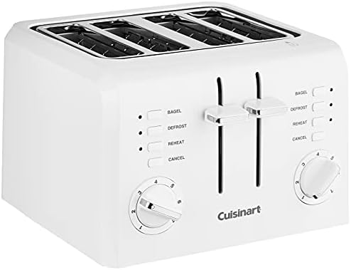 Cuisinart CPT-142P1 4-Slice Compact Plastic Toaster, White