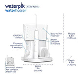 Waterpik Water Flosser For Teeth, Portable Electric Compact For Travel and Home - Nano Plus, WP-320, White - 1 Count(Pack of 1)