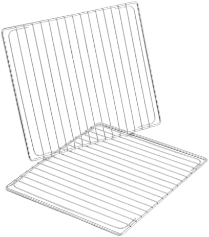 Atgestore 2 Pcs 304 Stainless Steel Oven Rack Replacement for Breville Smart Oven Parts BOV800XL Pro BOV845BSS Plus BOV810BSS Breville Toaster Oven Baking Rack Oven Wire Rack Cooling Racks
