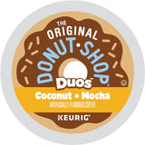 The Original Donut Shop Duos Coconut + Mocha Coffee, Keurig Single Serve K-Cup Pods, Medium Roast Coffee, 60 Count, (6 Packs of 10)