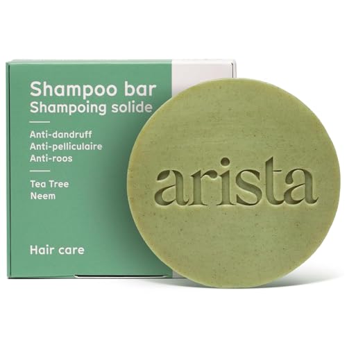 Arista Anti-Dandruff Shampoo Bar | Sulfate-Free, with Leaf Powder, Arnica & Tea Tree | Vegan Solid Shampoo Bar