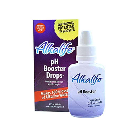 Alkalife pH Booster Drops | The First Patented Alkaline Water Booster to Neutralize Acid & Balance pH for Immune Support, Peak Performance, Detox, and Overall Wellness – 1.25oz