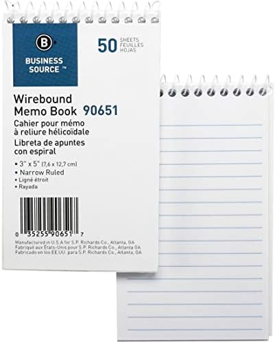Business Source Wirebound Memo Books