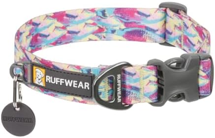 Ruffwear, Front Range Dog Collar, Durable and Comfortable Collar for Everyday Use, Reef Fish, 11"-14"