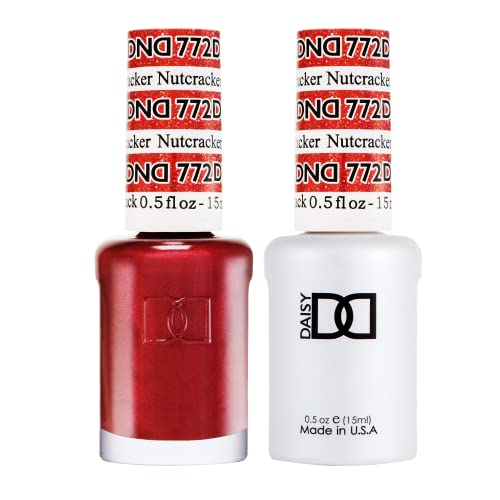 DND Gel Polish Set, Red Collection, UV/LED GelPolish and Air Dry Nail Lacquer, Matching Chip-Free Polish Duo, 0.5 Fl Oz Each