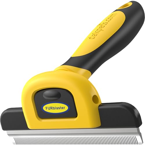 DakPets Stainless Steel Deshedding and Dematting Tool | Professional Pet Grooming Fur Brush for Cats and Dogs Hair Removal
