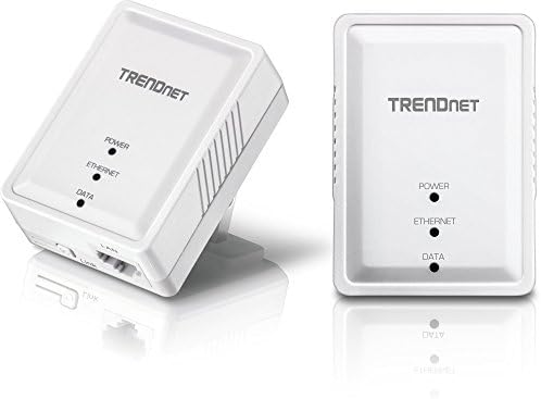 TRENDnet Powerline 500 AV Mini Network Starter Kit, Includes 2 x TPL-406E Adapters, TPL-406E2K (Renewed)