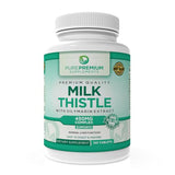 PurePremium Milk Thistle Supplement with Silymarin Extract - 450MG Complex Liver Support Health Supplement - Maintain Normal Liver's Function - All Natural & Vegan - 4 Months Supply - 120 Tablets