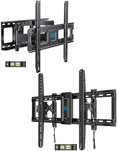 Pipishell TV Wall Mount for 26-65 inch LED LCD OLED 4K TVs up to 99lbs PIMFK1, Advanced Tilting TV Wall Mount for 42-90 inch TVs up to 132 lbs PIAT3