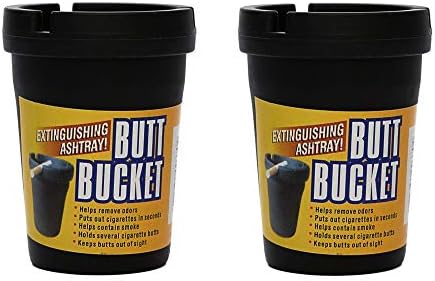 Victor 3-7012NF Bucket-Ashtray Cigarette Butt Container, 2 Pack