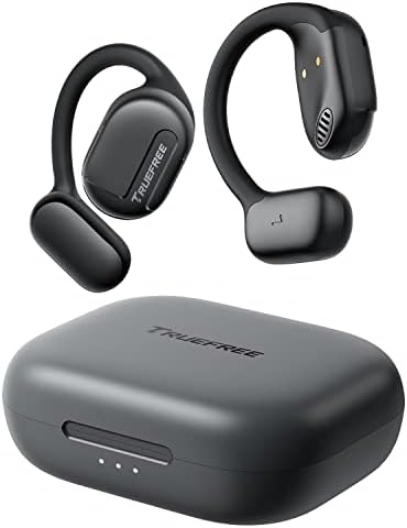 truefree O1 Open Ear Headphones Bluetooth 5.3 Wireless Open Ear Earbuds with 16.2mm Driver, Immersive Stereo Sound, Noise-Cancellation Mic for Clear Calls, 45H Playtime, for Sports Workout