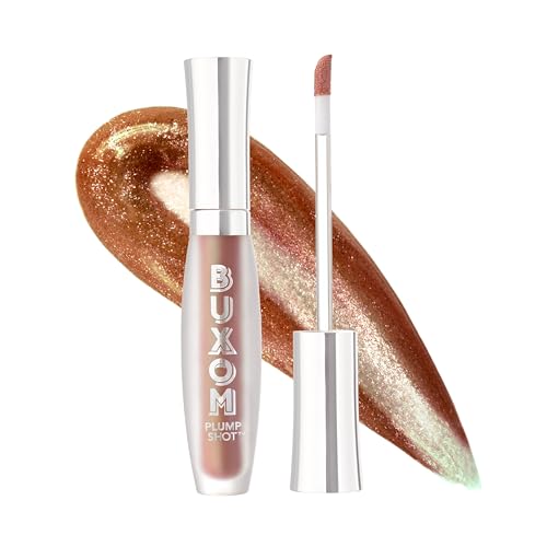 Buxom Plump Shot Collagen-Infused Lip Serum, Lip Plumping Gloss, Formulated with Collagen, Peptides, Hyaluronic Acid, Avocado & Jojoba Oil