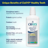 CloSYS Healthy Teeth Oral Rinse Mouthwash - 32 Fl Oz